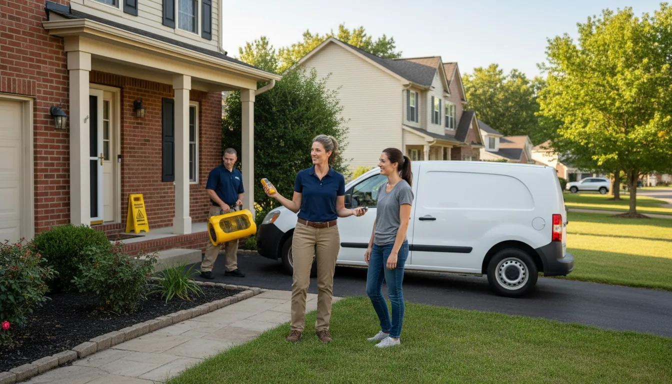 Residential water damage restoration in Belmont, WI